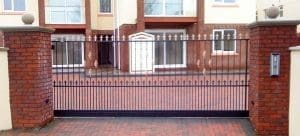 Electric entrance gates installed at a South Devon property